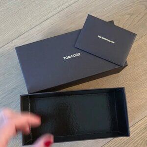 Tom Ford Black eyewear box and Polishing Cloth Set